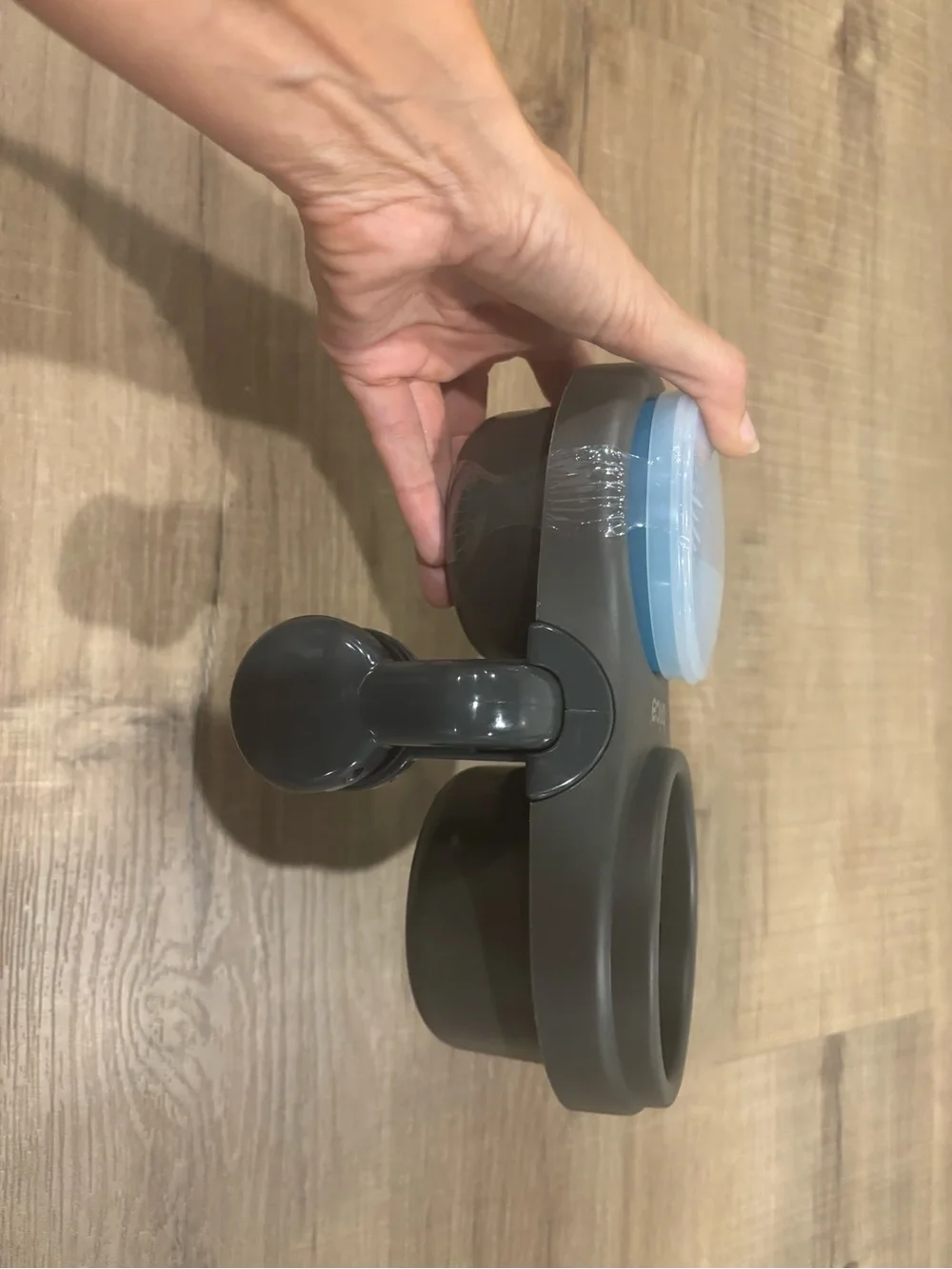 Brica Gray & Lime Travel Cup and Snack Holder